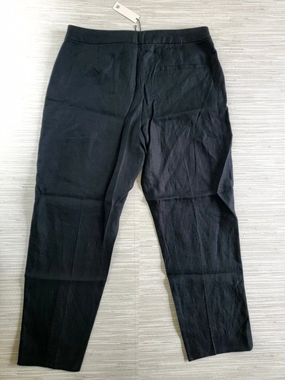 Banana Republic 100% Linen High Rise Slim Ankle Pants Black Size 12 NWT RT$120